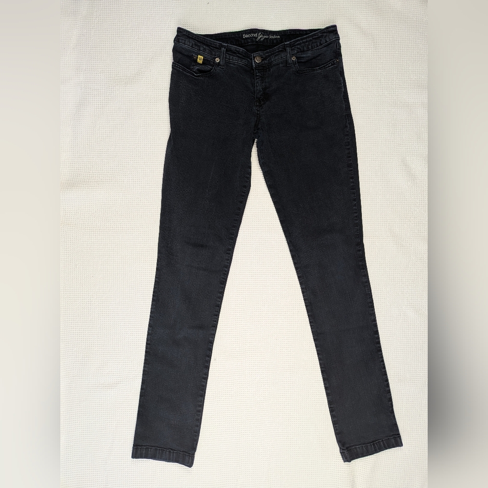Second Yoga Jeans Dark Gray Skinny Jeans Women's 31